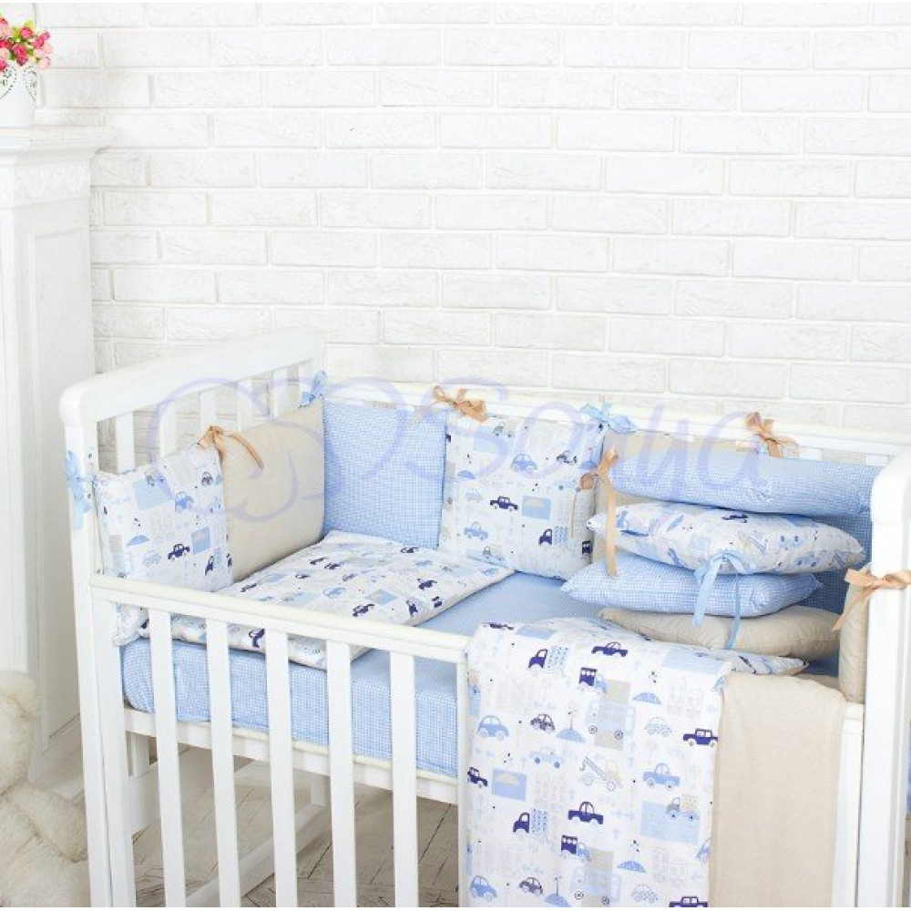 Постельный комплект Маленькая Соня Baby Design Premium City 7 предметов