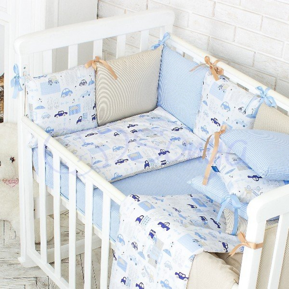 Постельный комплект Маленькая Соня Baby Design Premium City 7 предметов