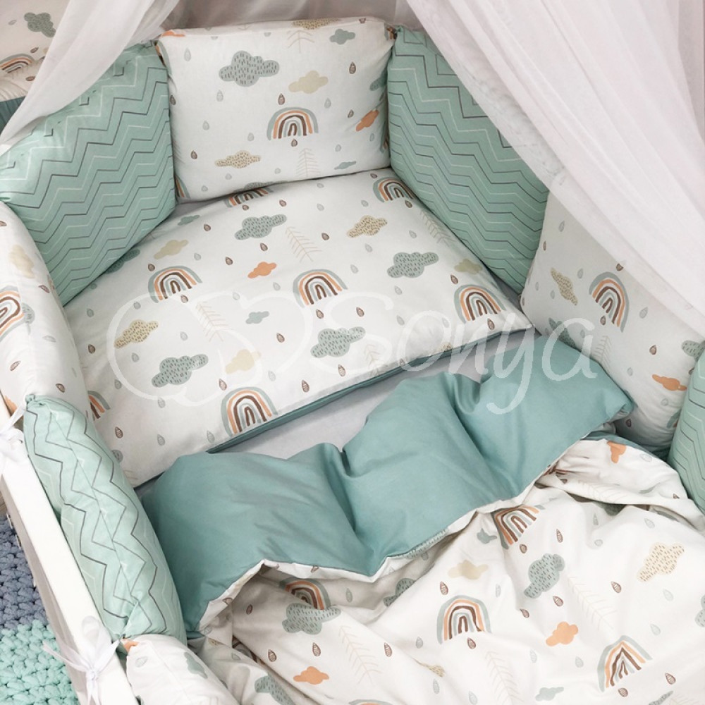 Постільний комплект Маленька Соня Baby Desing Веселка 6 предметів