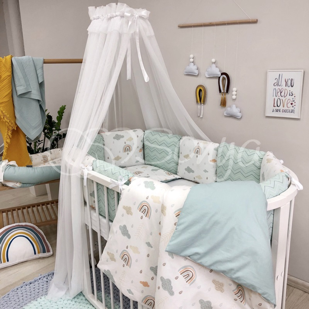 Постільний комплект Маленька Соня Baby Desing Веселка 6 предметів