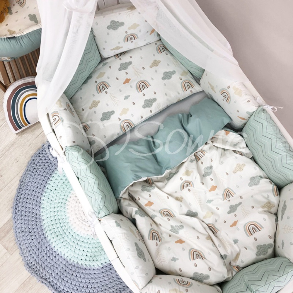 Постільний комплект Маленька Соня Baby Desing Веселка 6 предметів