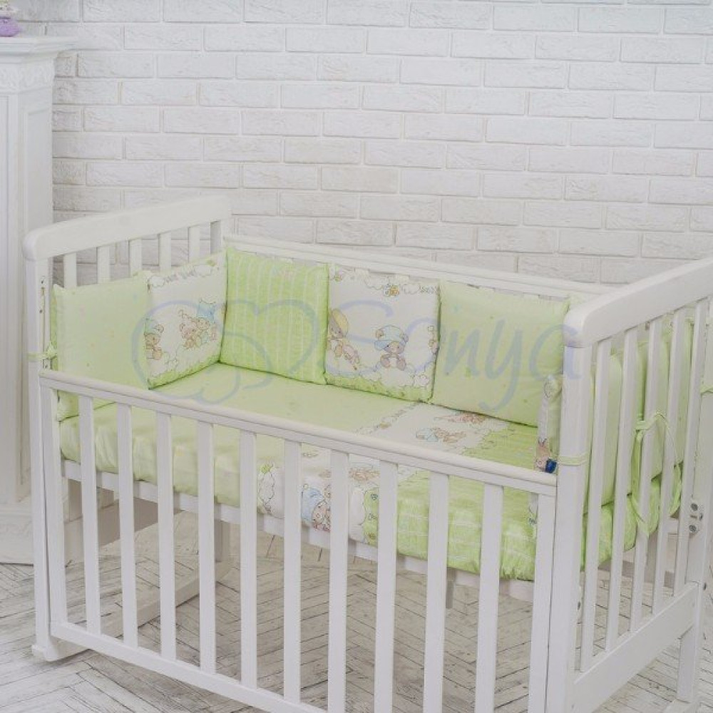 Постельный комплект Маленькая Соня Baby Design Малыши в шапочках 7 предметов