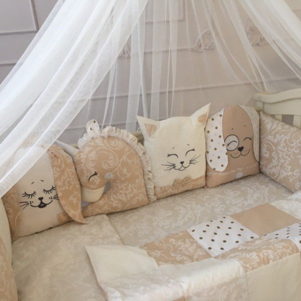 Комплект Маленькая Соня Chudiki Classik бежевый 7 предметов