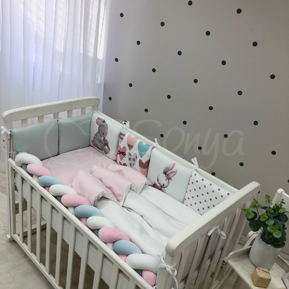 Постельный комплект Маленькая Соня Арт дизайн Зайчик 7 предметов (0239246)