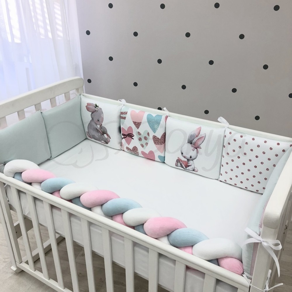 Постельный комплект Маленькая Соня Арт дизайн Зайчик 7 предметов (0239246)