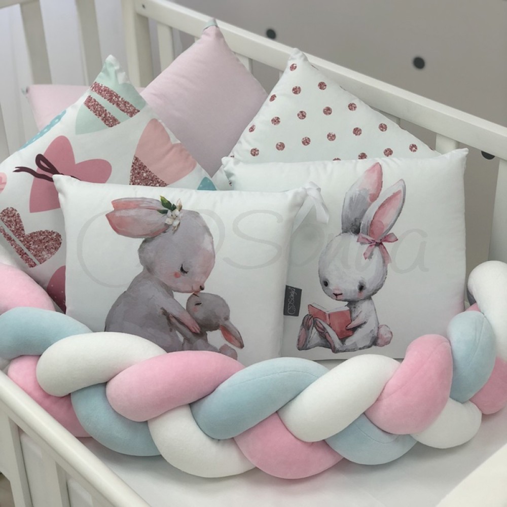 Постельный комплект Маленькая Соня Арт дизайн Зайчик 7 предметов (0239246)