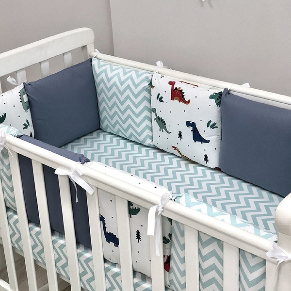 Постільний комплект Маленька Соня Baby Desing Діно Синій 6 предметів (0219186)