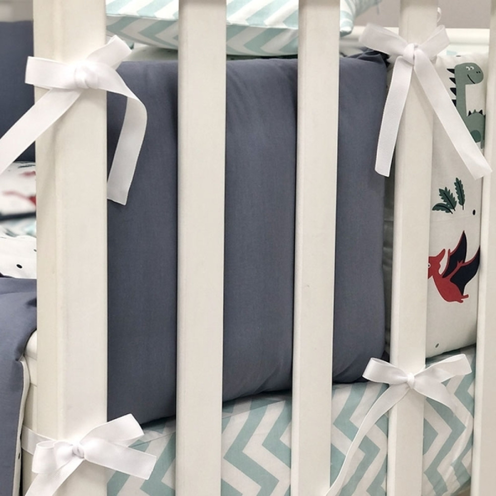 Постільний комплект Маленька Соня Baby Desing Діно Синій 6 предметів (0219186)