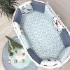 Постільний комплект Маленька Соня Baby Desing Діно Синій 6 предметів (0219186)