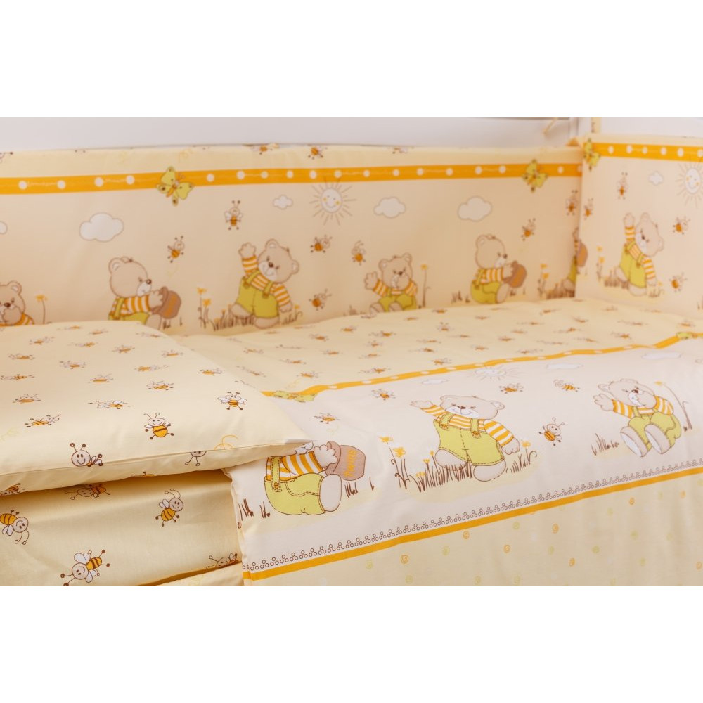Постільний комплект Twins Comfort New C-110 Медуни жовтий