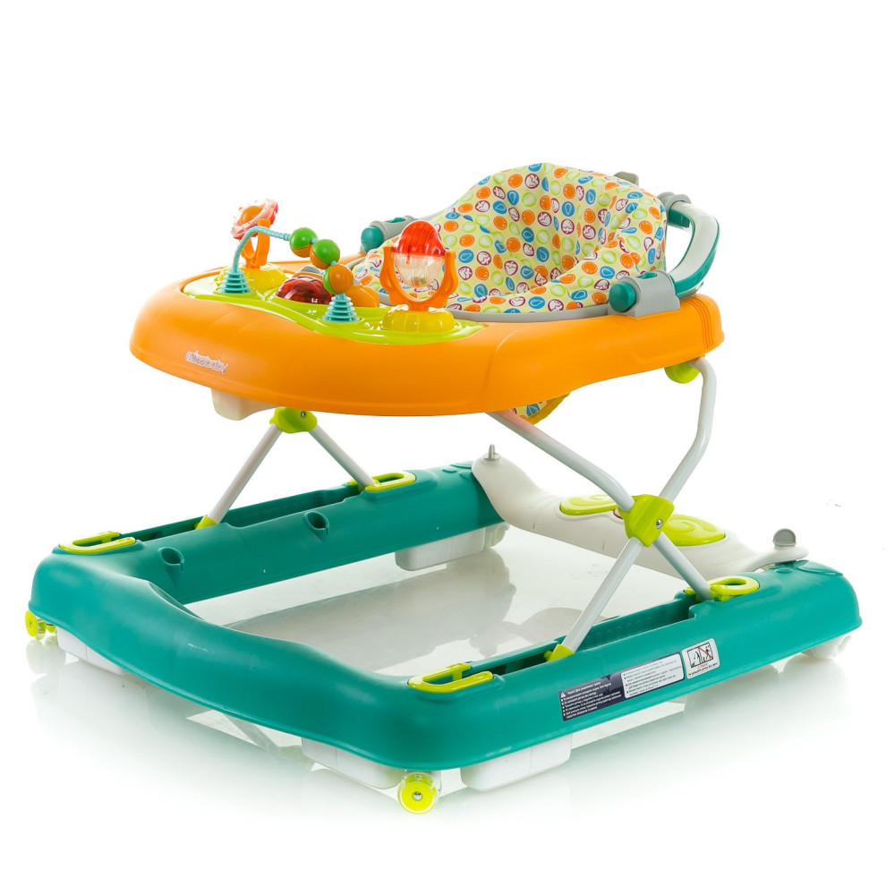 Ходунки Mioobaby 3 в 1 XA20 оранжево-зеленые (9000006)