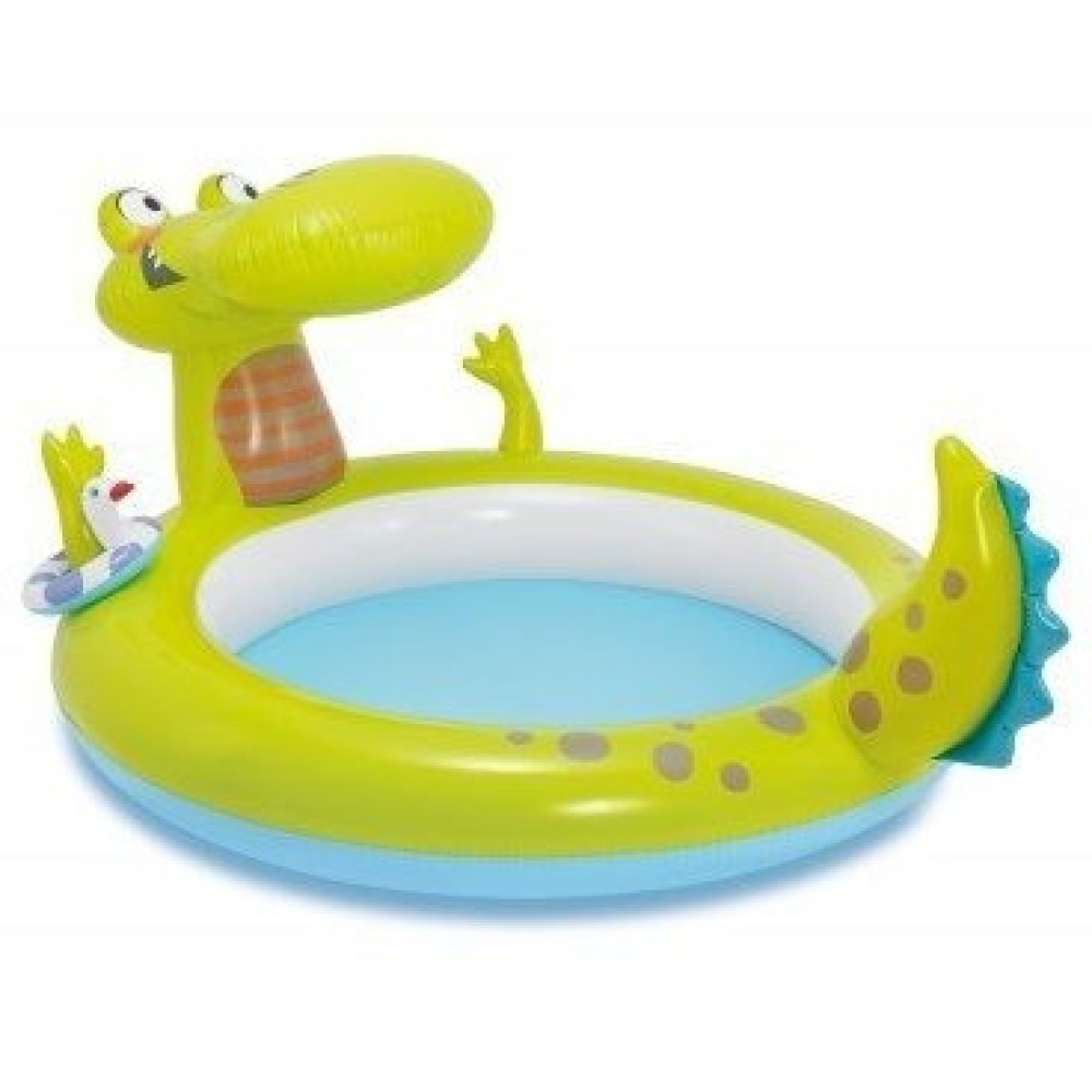 Басейн дитячий надувний Intex 57431 Крокодил з фонтаном (Інтекс 57431)