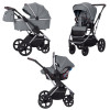 Коляска 3 в 1 Carrello Aurora/C CRL-6502/2 Silver Grey