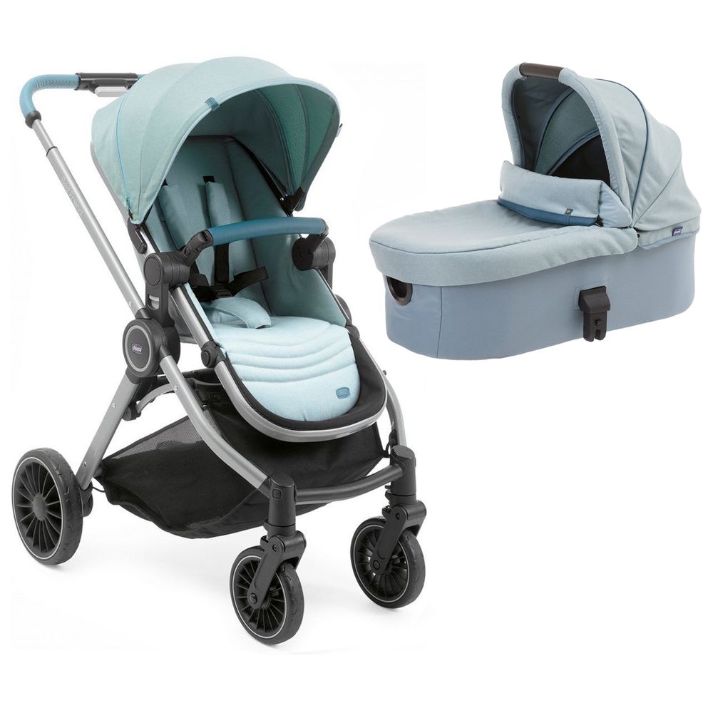 Chicco Best Friend Pro Light - детская коляска 2в1 для новорожденных, коляска с люлькой, всесезонная коляска • Голубой (79866.55.04) Chicco Best Friend Pro Light - детская коляска 2в1 для новорожденных, коляска с люлькой, всесезонная коляска • Голубой (79866.55.04)