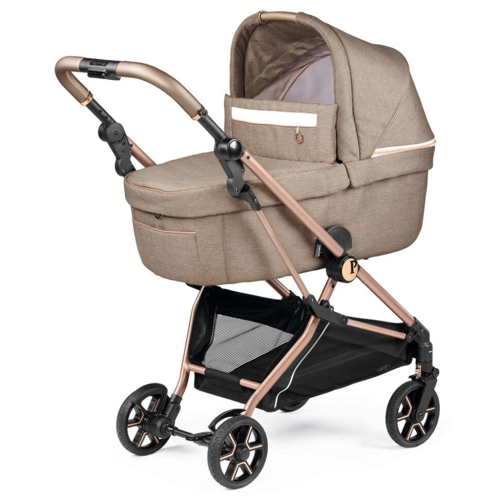 Peg Perego Vivace - стильна дитяча коляска 2 в 1, візочок для новонароджених, компактне складання, люлька Culla Grande • Mon Amour