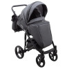 Коляска 2 в 1 Bair City Soft 219 графіт - чорна кожа (626211)
