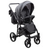 Коляска 2 в 1 Bair City Soft 219 графіт - чорна кожа (626211)