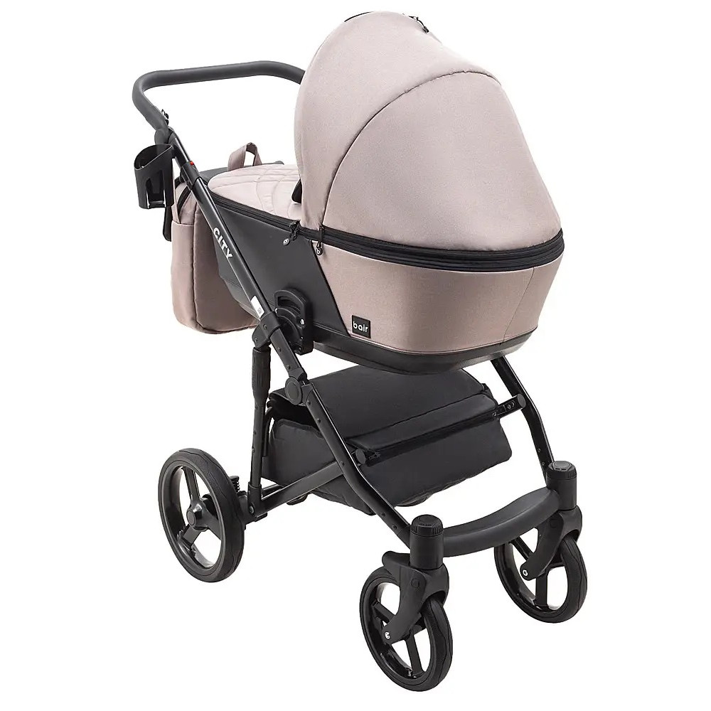 Коляска 2 в 1 Bair City Soft 455 капучино - чорна кожа (626213) Коляска 2 в 1 Bair City Soft 455 капучино - чорна кожа (626213)