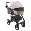 Коляска 2 в 1 Bair City Soft 455 капучино - чорна кожа (626213)