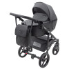 Коляска 2 в 1 Bair City Soft 222 черный - черная кожа