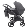 Коляска 2 в 1 Bair City Soft 222 черный - черная кожа