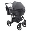 Коляска 2 в 1 Bair City Soft 222 черный - черная кожа