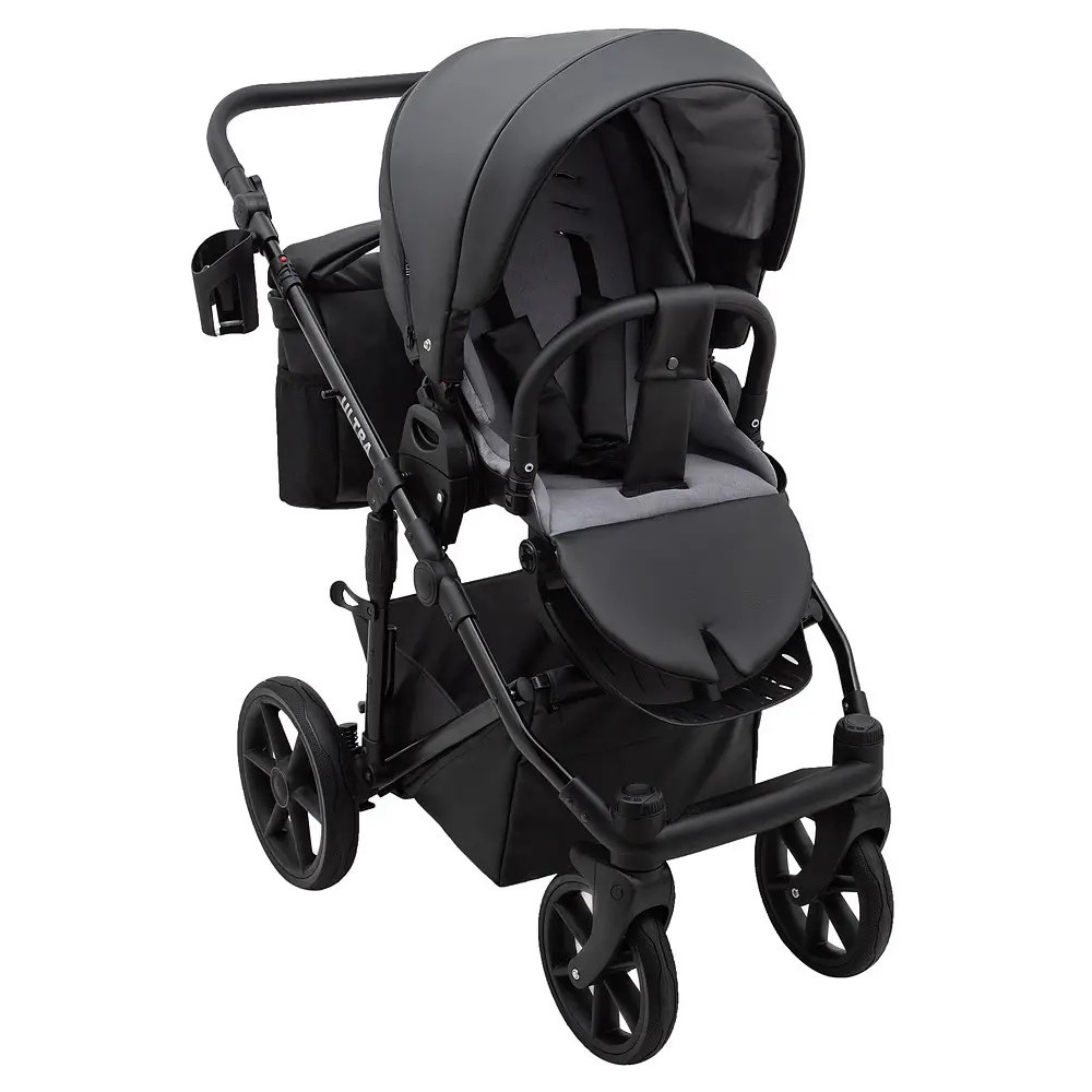 Коляска 2 в 1 Bair Ultra Eco U-36 чорний (680611) Коляска 2 в 1 Bair Ultra Eco U-36 чорний (680611)
