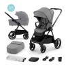 Kinderkraft Nea - універсальна багатофункціональна коляска 2 в 1 з великими колесами • Platinum Grey (KSNEA000GRY2000)