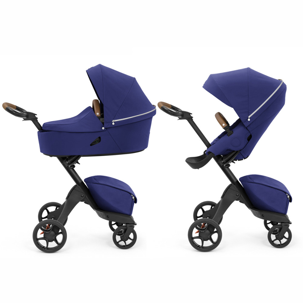 Stokke Xplory X - детская коляска 2 в 1 с люлькой для новорожденных, всесезонная коляска с прогулочным блоком • Королевский-синий (k.571403) Stokke Xplory X - детская коляска 2 в 1 с люлькой для новорожденных, всесезонная коляска с прогулочным блоком • Королевский-синий (k.571403)