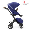 Stokke Xplory X - детская коляска 2 в 1 с люлькой для новорожденных, всесезонная коляска с прогулочным блоком • Королевский-синий (k.571403)