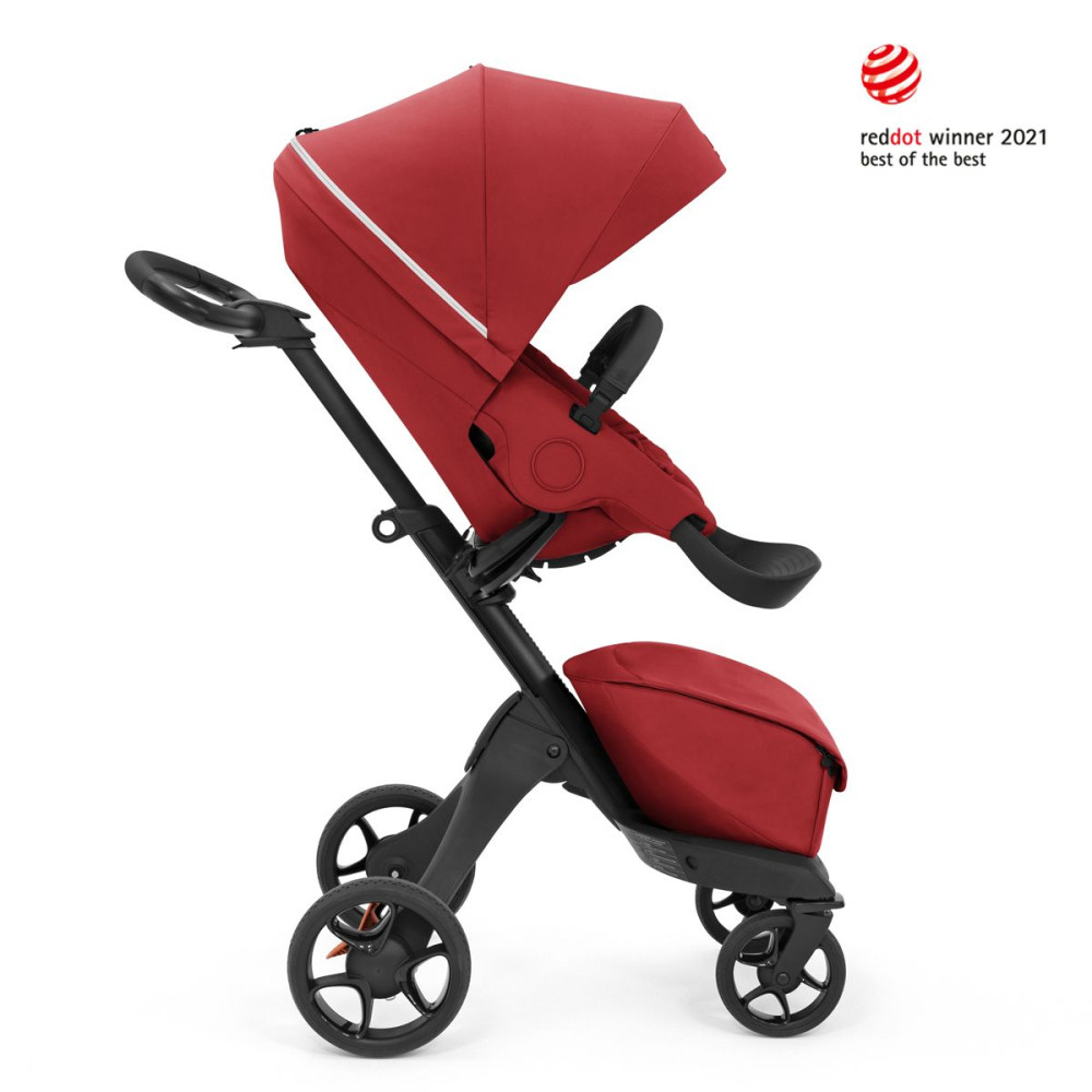 Stokke Xplory X - дитяча коляска 2 в 1 з люлькою для новонароджених, всесезонний візочок з прогулянковим блоком • Рубіново-червоний (k.571404) Stokke Xplory X - дитяча коляска 2 в 1 з люлькою для новонароджених, всесезонний візочок з прогулянковим блоком • Рубіново-червоний (k.571404)
