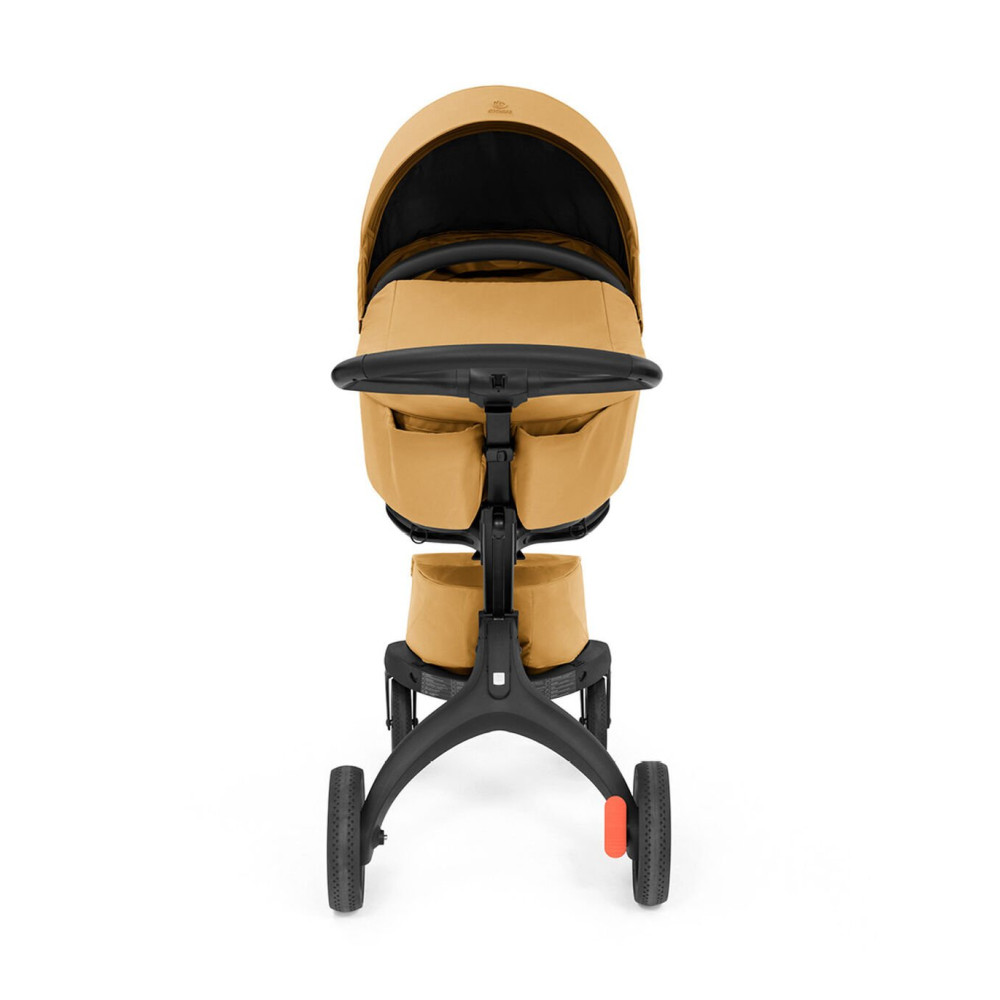Stokke Xplory X - детская коляска 2 в 1 с люлькой для новорожденных, всесезонная коляска с прогулочным блоком • Золотисто-желтый (k.571405)
