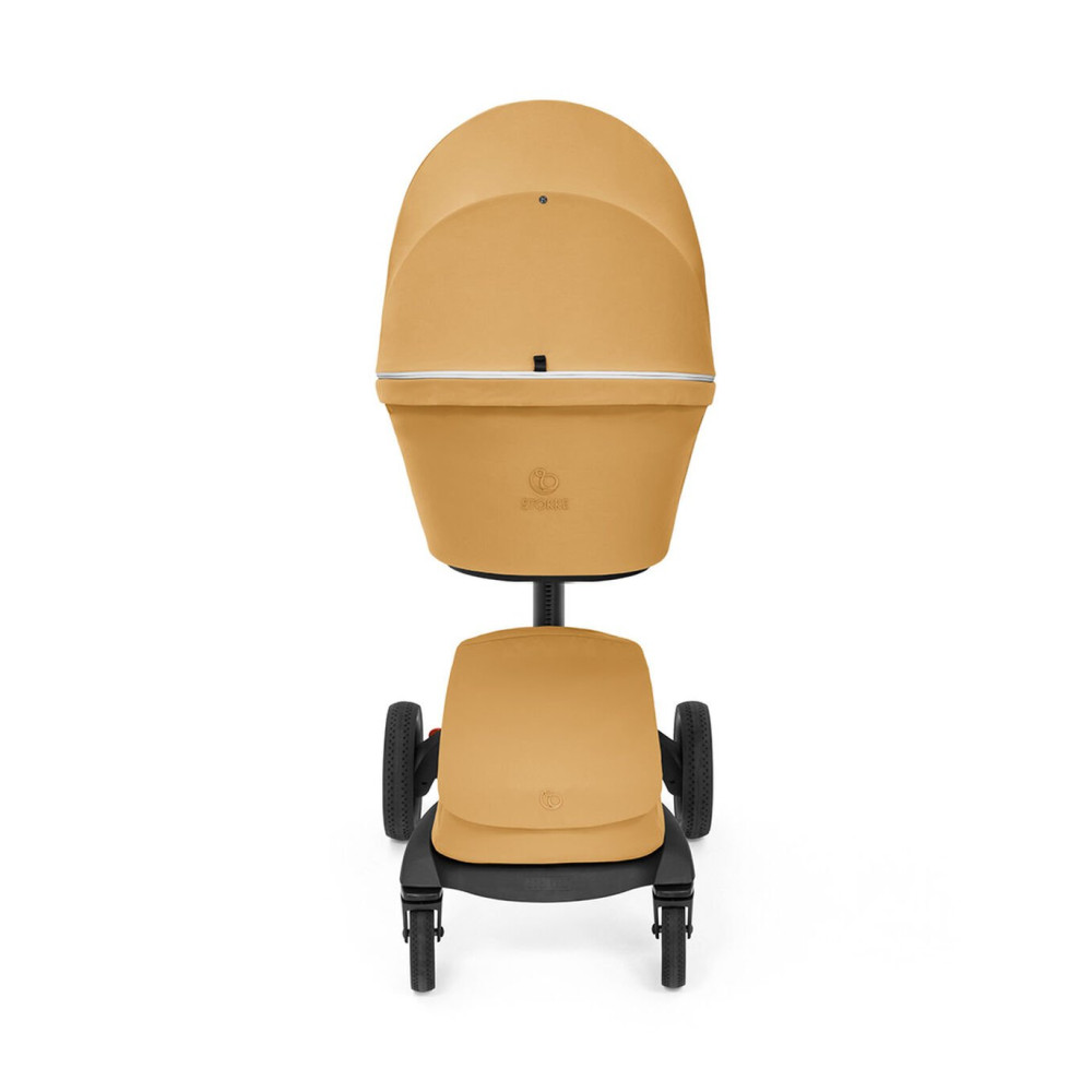 Stokke Xplory X - детская коляска 2 в 1 с люлькой для новорожденных, всесезонная коляска с прогулочным блоком • Золотисто-желтый (k.571405)