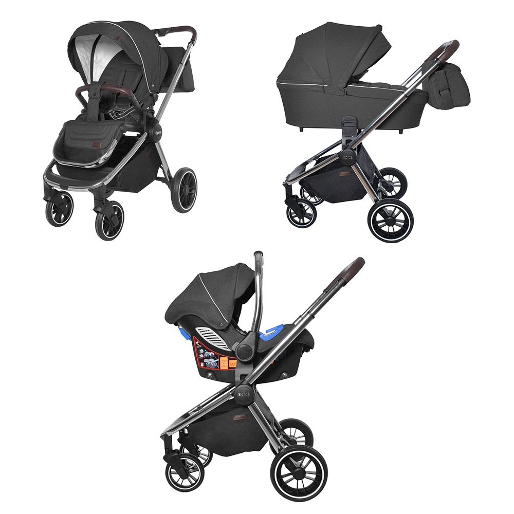 Коляска 3 в 1 Carrello Epica Space Black CRL-8511 (Каррелло Эпика)