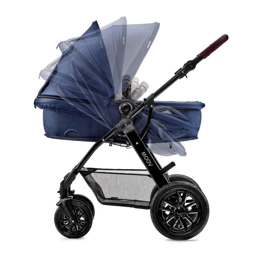Коляска 3 в 1 Kinderkraft Moov Navy