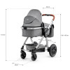 Kinderkraft Veo - універсальна коляска 3 в 1 з великими колесами • Gray (KKWVEOGRY30000)
