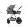 Kinderkraft Veo - універсальна коляска 3 в 1 з великими колесами • Gray (KKWVEOGRY30000)