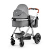Kinderkraft Veo - універсальна коляска 3 в 1 з великими колесами • Gray (KKWVEOGRY30000)