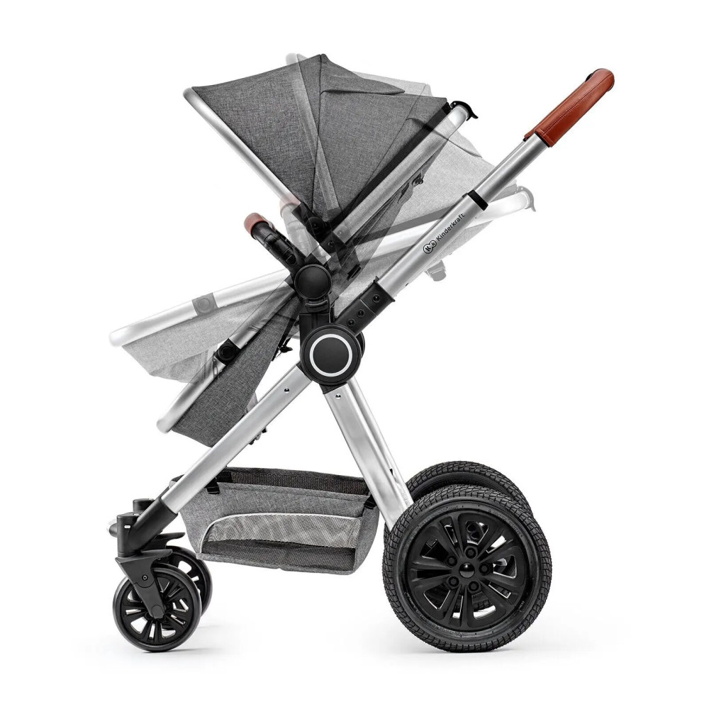 Kinderkraft Veo - універсальна коляска 3 в 1 з великими колесами • Gray (KKWVEOGRY30000) Kinderkraft Veo - універсальна коляска 3 в 1 з великими колесами • Gray (KKWVEOGRY30000)