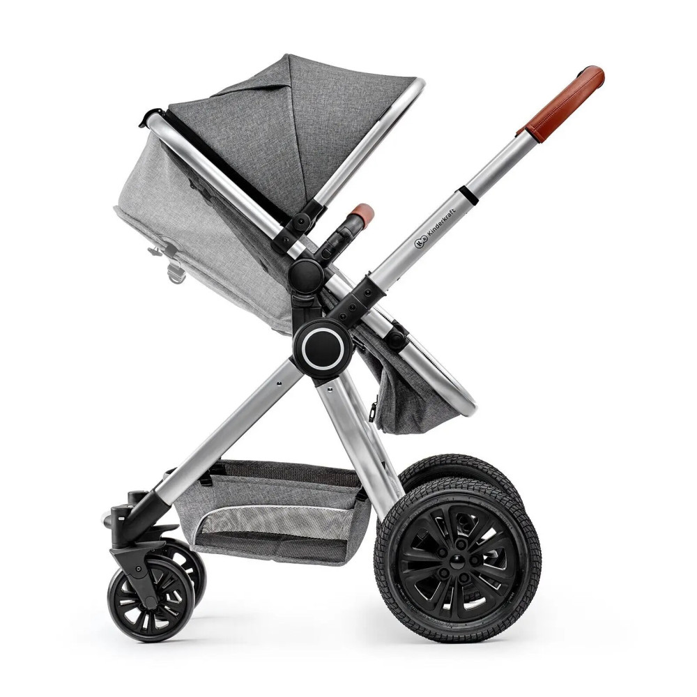 Kinderkraft Veo - універсальна коляска 3 в 1 з великими колесами • Gray (KKWVEOGRY30000) Kinderkraft Veo - універсальна коляска 3 в 1 з великими колесами • Gray (KKWVEOGRY30000)