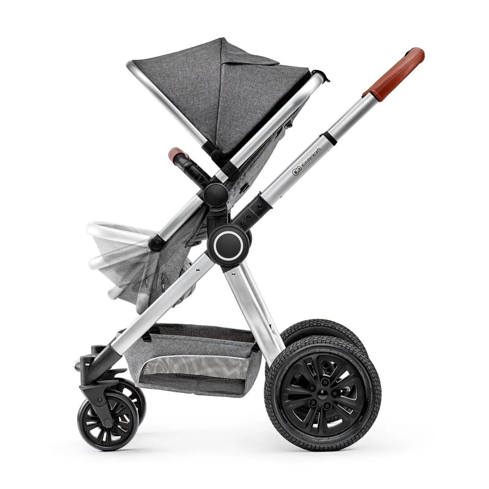 Kinderkraft Veo - універсальна коляска 3 в 1 з великими колесами • Gray (KKWVEOGRY30000) Kinderkraft Veo - універсальна коляска 3 в 1 з великими колесами • Gray (KKWVEOGRY30000)