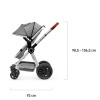 Kinderkraft Veo - універсальна коляска 3 в 1 з великими колесами • Gray (KKWVEOGRY30000)