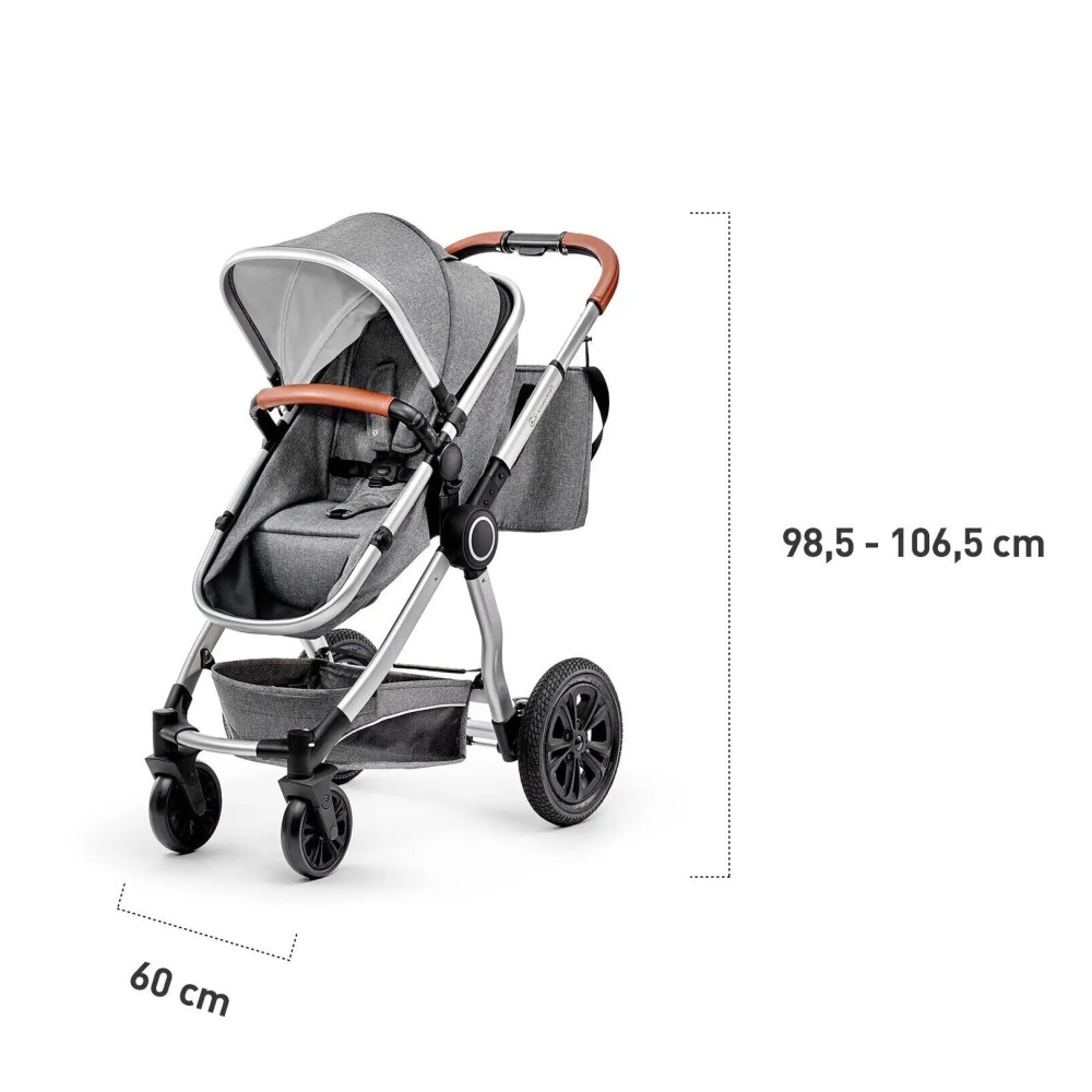 Kinderkraft Veo - універсальна коляска 3 в 1 з великими колесами • Gray (KKWVEOGRY30000) Kinderkraft Veo - універсальна коляска 3 в 1 з великими колесами • Gray (KKWVEOGRY30000)