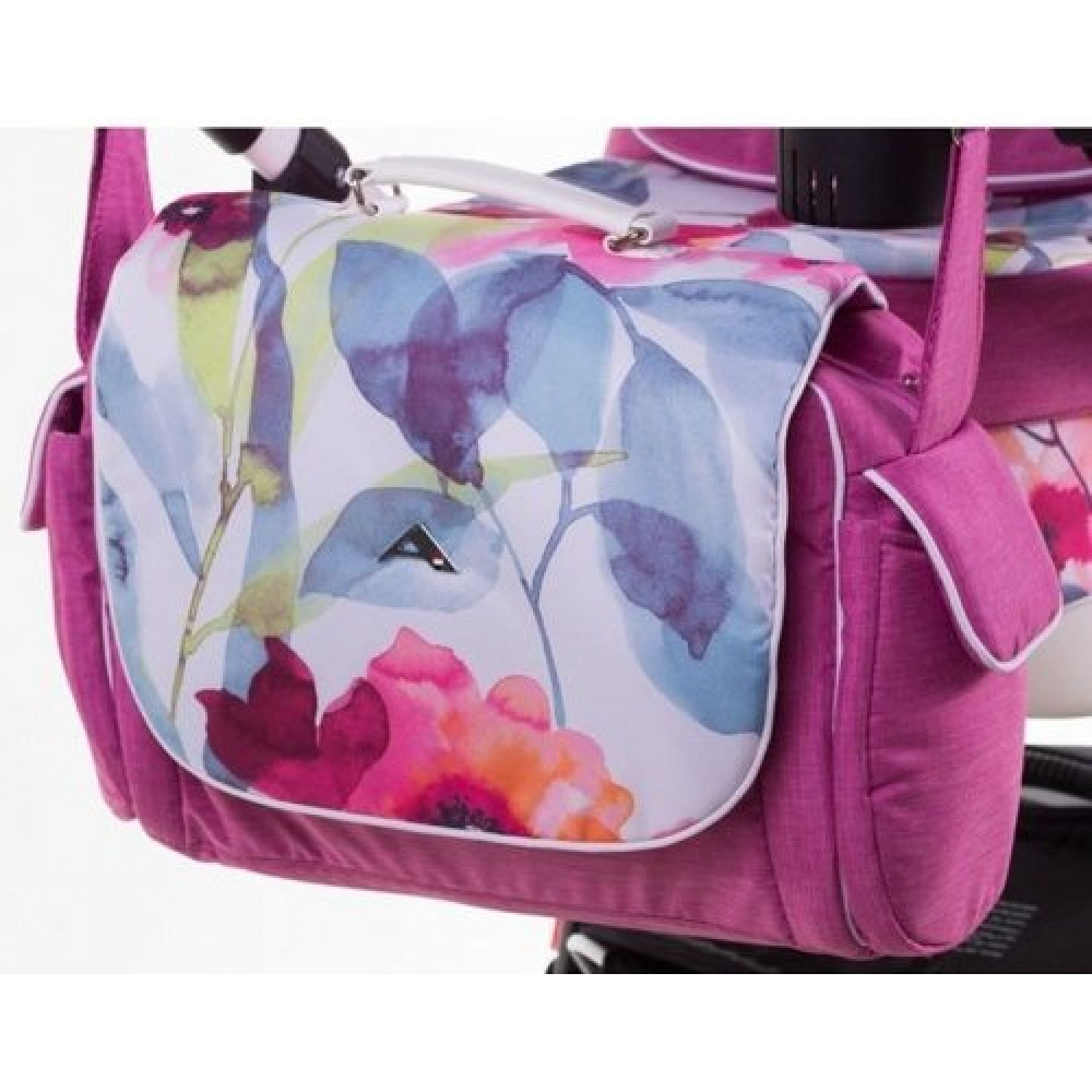 Коляска 2 в 1 Adamex Aspena Aquarelle 99L (Адамекс Аспена Акварель Рожевий)