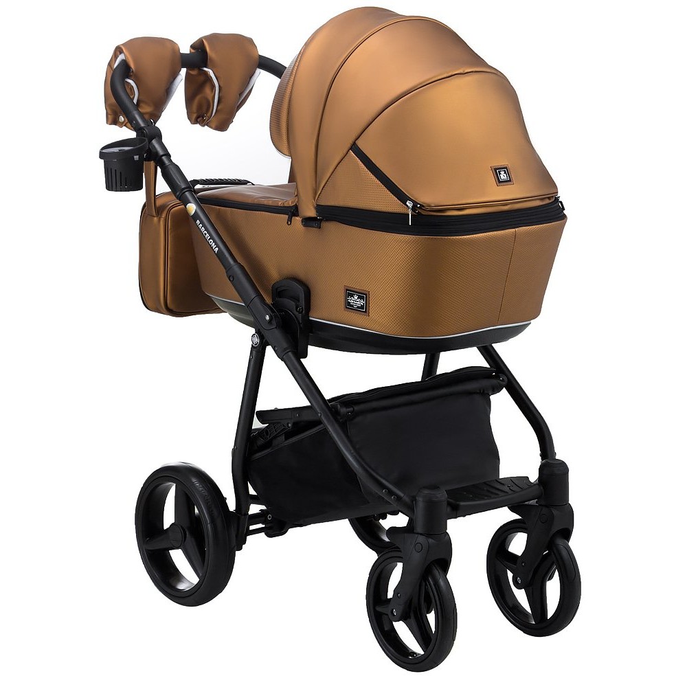 Коляска 2 в 1 Adamex Barcelona кожа 100% Y230