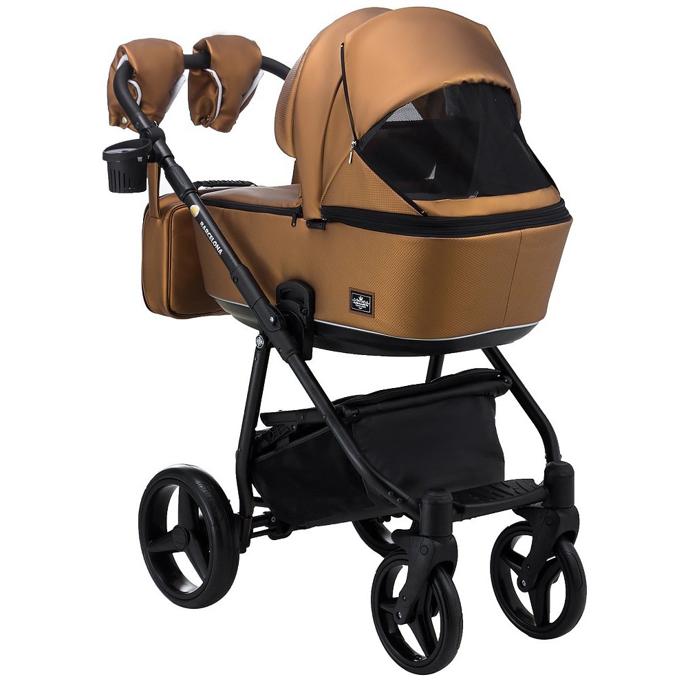 Коляска 2 в 1 Adamex Barcelona кожа 100% Y230