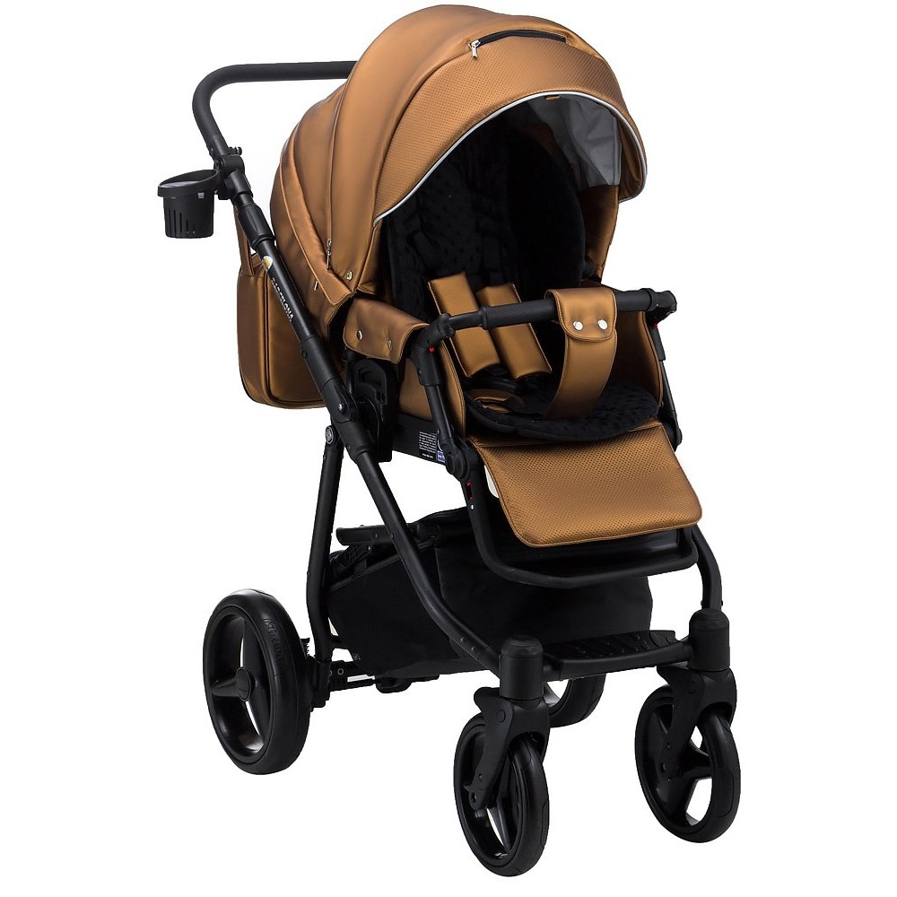 Коляска 2 в 1 Adamex Barcelona кожа 100% Y230