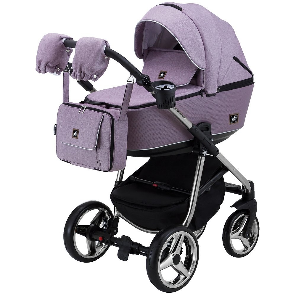 Коляска 2 в 1 Adamex Barcelona Polar (Chrome) BR427