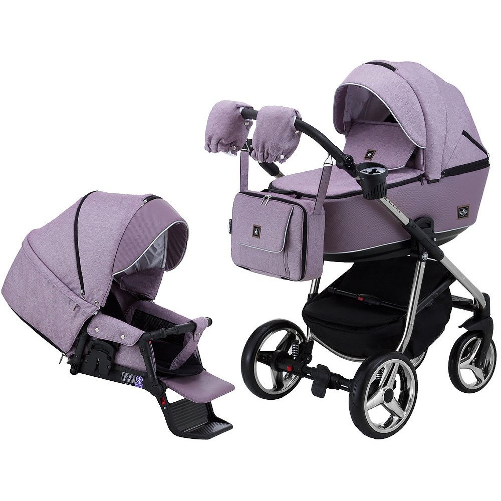 Коляска 2 в 1 Adamex Barcelona Polar (Chrome) BR427