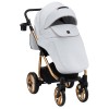 Коляска 2 в 1 Adamex Barcelona Polar (Pink Gold) кожа 100% BR321